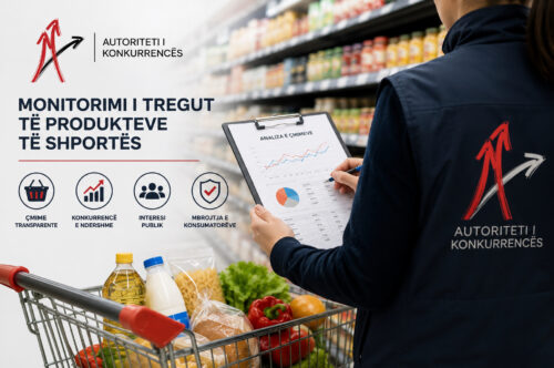 AUTORITETI I KONKURRENCËS NIS MONITORIMIN E TREGUT TË PRODUKTEVE TË SHPORTËS NË SUPERMARKETET KRYESORE TË VENDIT
