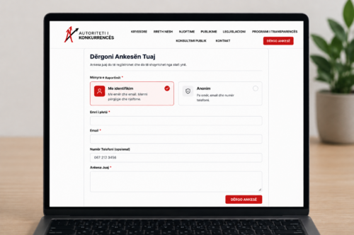 AUTORITETI I KONKURRENCËS LANÇON ONLINE PLATFORMËN E PËRMIRËSUAR PËR PARAQITJEN E ANKESAVE